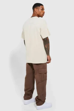 New boohooMAN Oversized Volkswagen License T-shirt sand