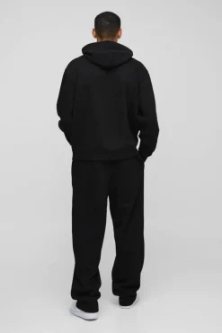 Store boohooMAN Oversized Worldwide Hoodie black