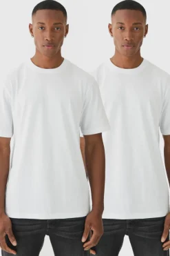 Best Sale boohooMAN 2 Pack Basic T-shirt white