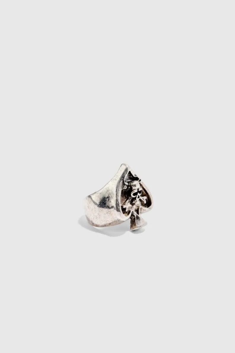 Fashion boohooMAN 4 Pack Casino Style Rings in silver