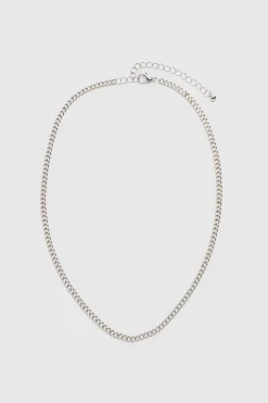 Online boohooMAN 3 Pack Chain Necklace In silver