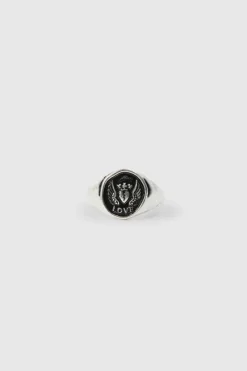 Sale boohooMAN 3 Pack Embossed Rings In silver