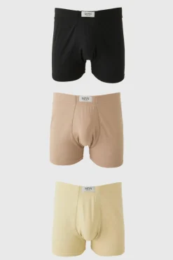 Cheap boohooMAN 3 Pack Man Dash Boxers With Woven Tab multi