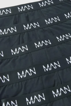 Best boohooMAN 5 Pack Man Dash Repeat Classic Trunks black