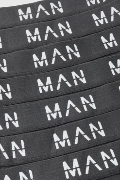Sale boohooMAN 7 Pack Man Dash Repeat Classic Trunks black