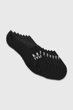 Cheap boohooMAN 7 Pack Man Invisible Socks black