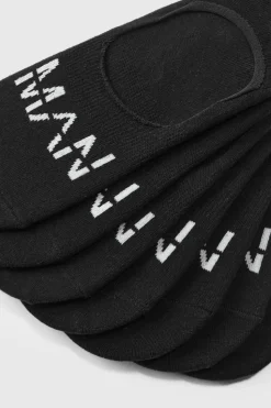 Cheap boohooMAN 7 Pack Man Invisible Socks black