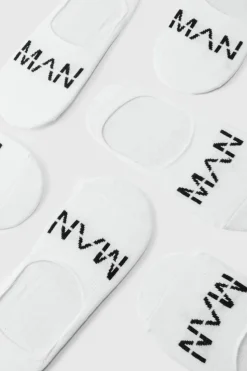 Store boohooMAN 7 Pack Man Invisible Socks white