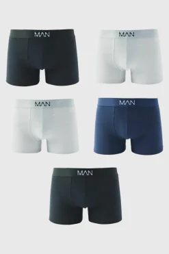 Best boohooMAN 5 Pack Man Mixed Colour Trunks multi