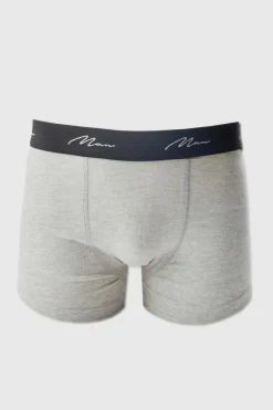 Cheap boohooMAN 3 Pack Man Signature Mixed Colour Trunks multi