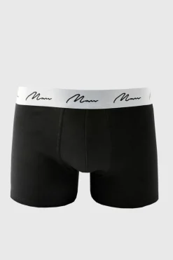 Flash Sale boohooMAN 3 Pack MAN Signature Trunks black