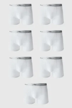 Best Sale boohooMAN 7 Pack Man Signature Trunks white