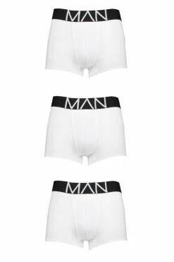 Discount boohooMAN 3 Pack MAN Trunks white