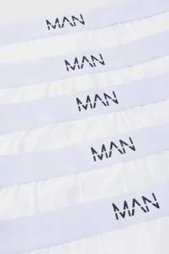 Clearance boohooMAN 5 Pack Man Trunks white