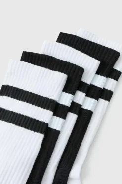Outlet boohooMAN 5 Pack Mix Stripe Sport Socks multi