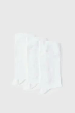 Cheap boohooMAN 3 Pack Plain Socks white