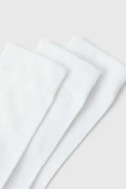 Cheap boohooMAN 3 Pack Plain Socks white