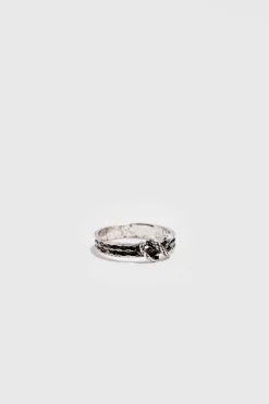 Fashion boohooMAN 4 Pack Rings in Gunmetal gun metal