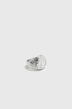 Clearance boohooMAN 2 Pack Signet Rings In silver