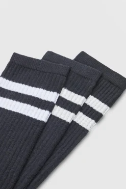 Flash Sale boohooMAN 3 Pack Sport Stripe Socks black