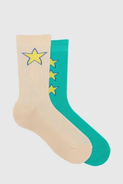 Store boohooMAN 2 Pack Star Socks multi