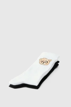 Discount boohooMAN 2 Pack Teddy Bear Sports Socks multi