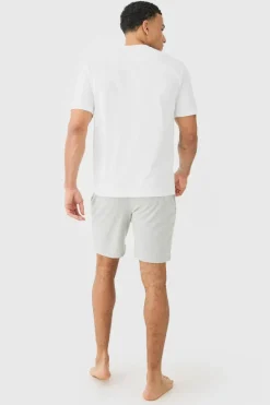 Best Sale boohooMAN 2 Pack T-shirt & Short Lounge Set multi