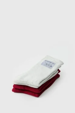Hot boohooMAN 2 Pack Woven Tab Lounge Socks multi