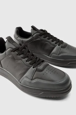 Best Sale boohooMAN Panel Chunky Trainers In black