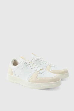 Cheap boohooMAN Panel Chunky Trainers In white