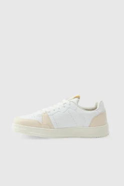 Cheap boohooMAN Panel Chunky Trainers In white