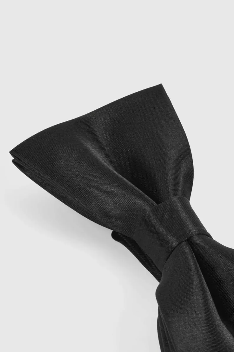Online boohooMAN Plain Bow Tie black