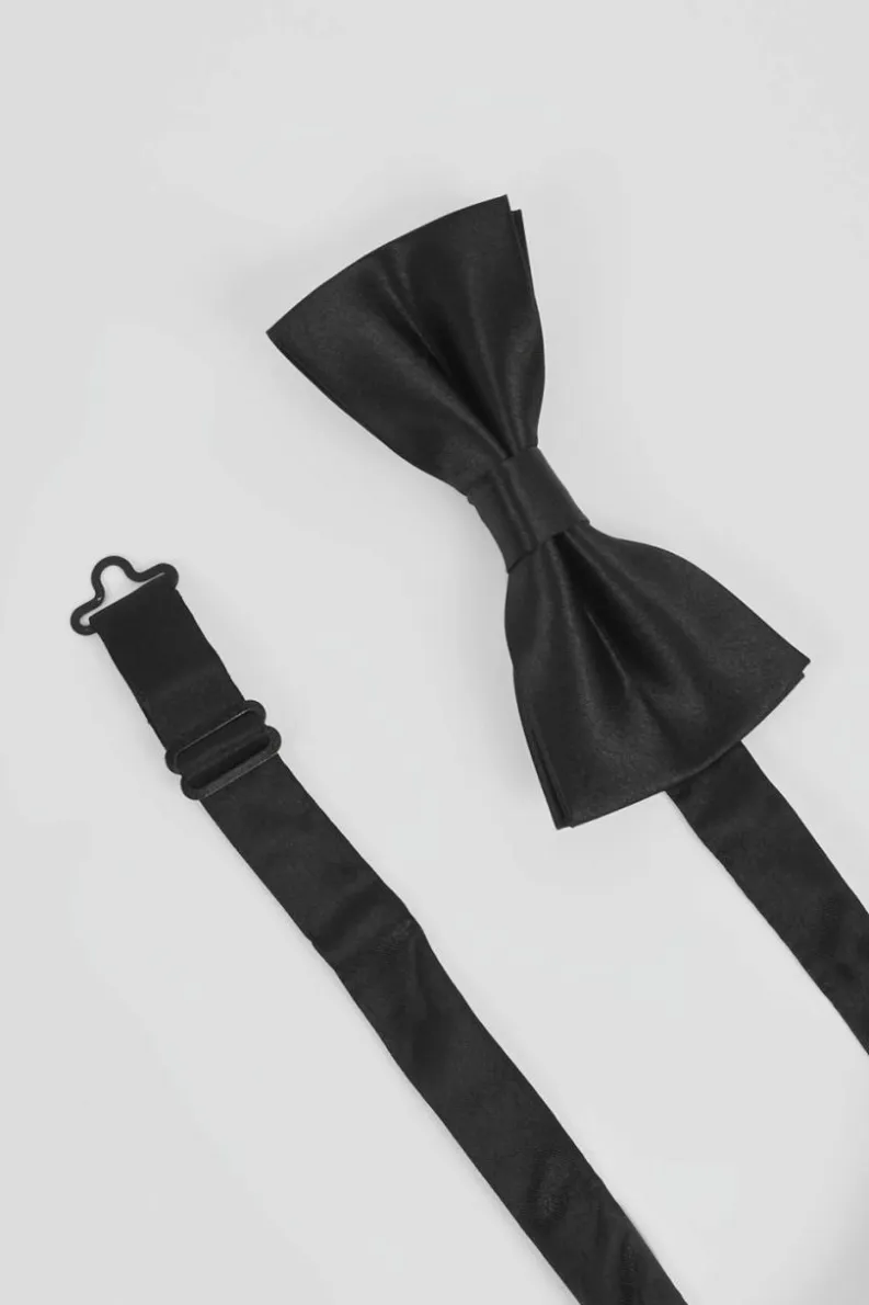 Online boohooMAN Plain Bow Tie black