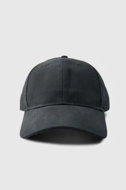 Discount boohooMAN Plain Cap In black