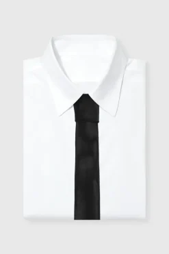 Hot boohooMAN Plain Slim Tie black