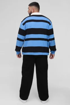 Flash Sale boohooMAN Plus Drawcord Relaxed Fit Chino black