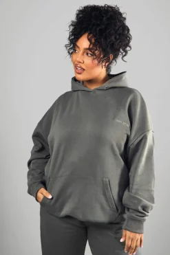 Best Sale boohoo Plus Dsgn Studio Embroidered Set charcoal