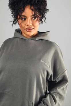 Best Sale boohoo Plus Dsgn Studio Embroidered Set charcoal