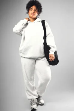 Shop boohoo Plus Dsgn Studio Embroidered Set ash grey