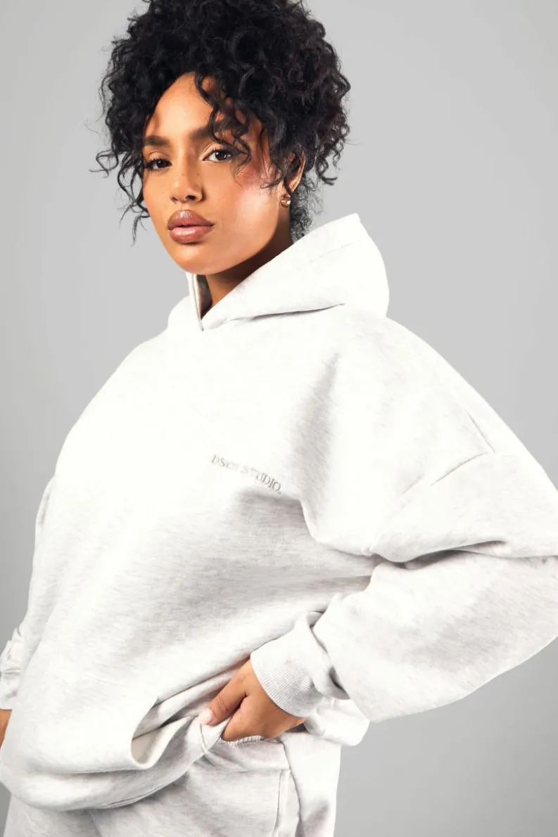 Shop boohoo Plus Dsgn Studio Embroidered Set ash grey