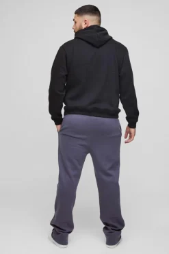 Fashion boohooMAN Plus Limited Slim Flare Cargo Gusset Jogger purple