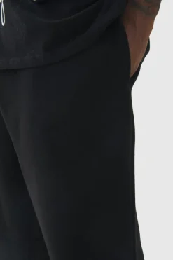 Best boohooMAN Plus Oversized Drop Crotch Jogger black
