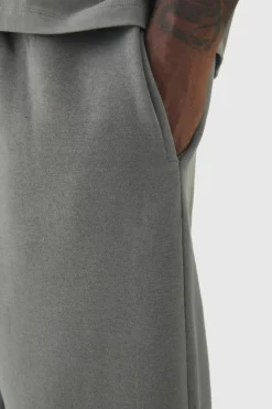 Best boohooMAN Plus Oversized Drop Crotch Jogger charcoal