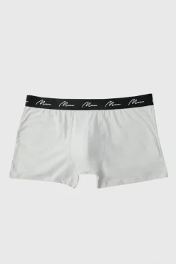 Fashion boohooMAN Plus 7 Pack Man Dash Repeat Classic Trunks black