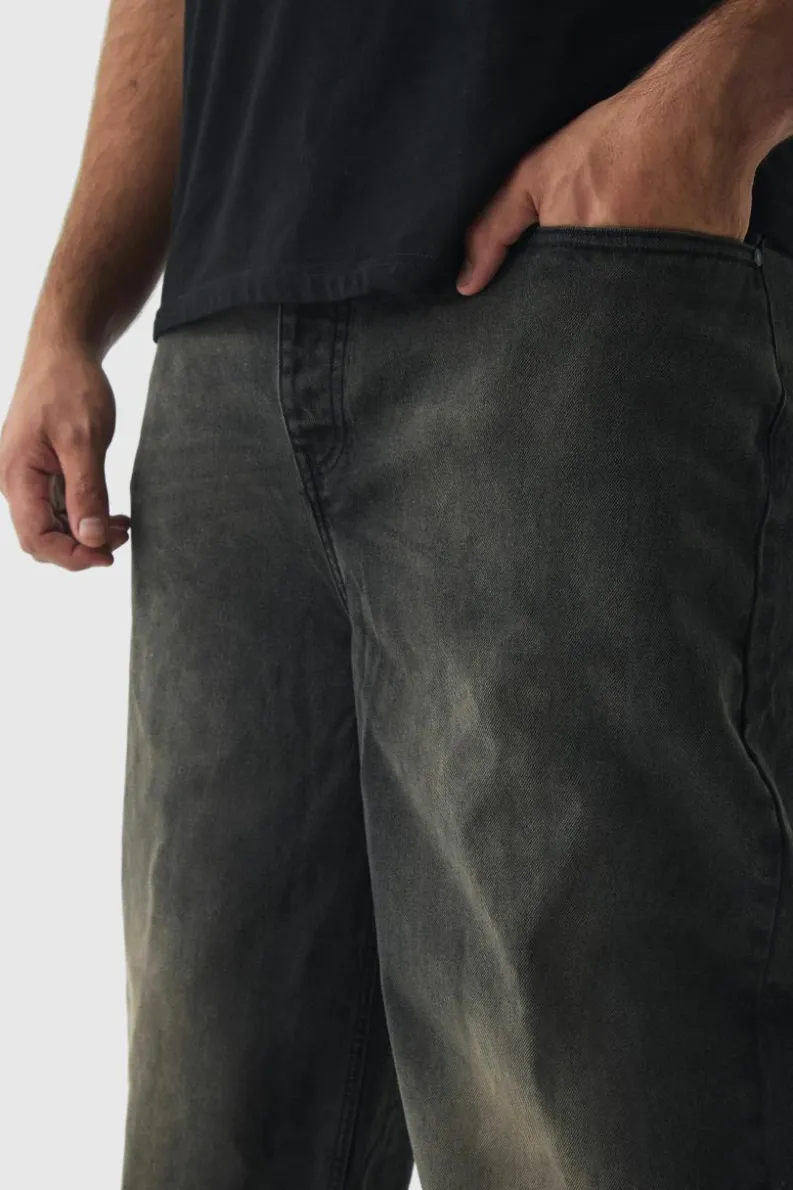 Best boohooMAN Plus Relaxed Fit Jeans brown