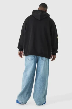 Clearance boohooMAN Plus Relaxed Rigid Jeans light blue