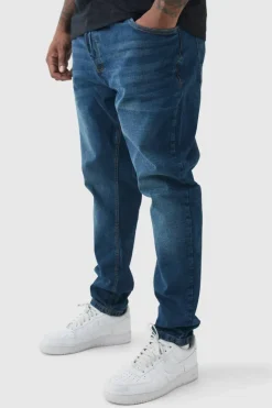 Cheap boohooMAN Plus Skinny Stretch Jeans vintage blue
