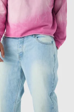 Best boohooMAN Plus Tapered Fit Jeans ice blue