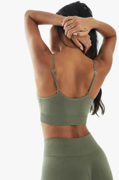 Sale boohoo Premium sculpt active set khaki