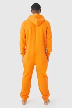 Clearance boohooMAN Pumpkin Onesie orange